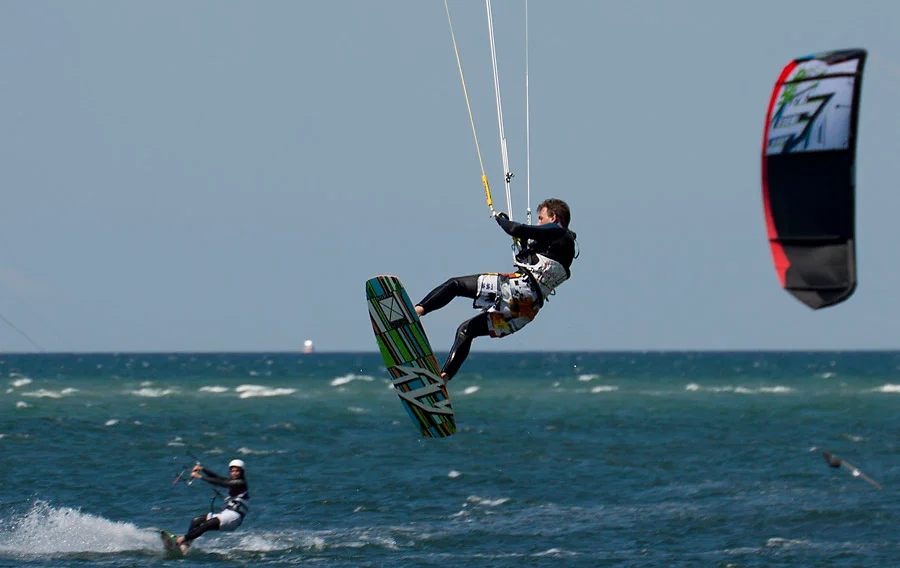 Kitesurfer auf Fehmarn Urlaub auf Fehmarn 2012 - Kitesurfen