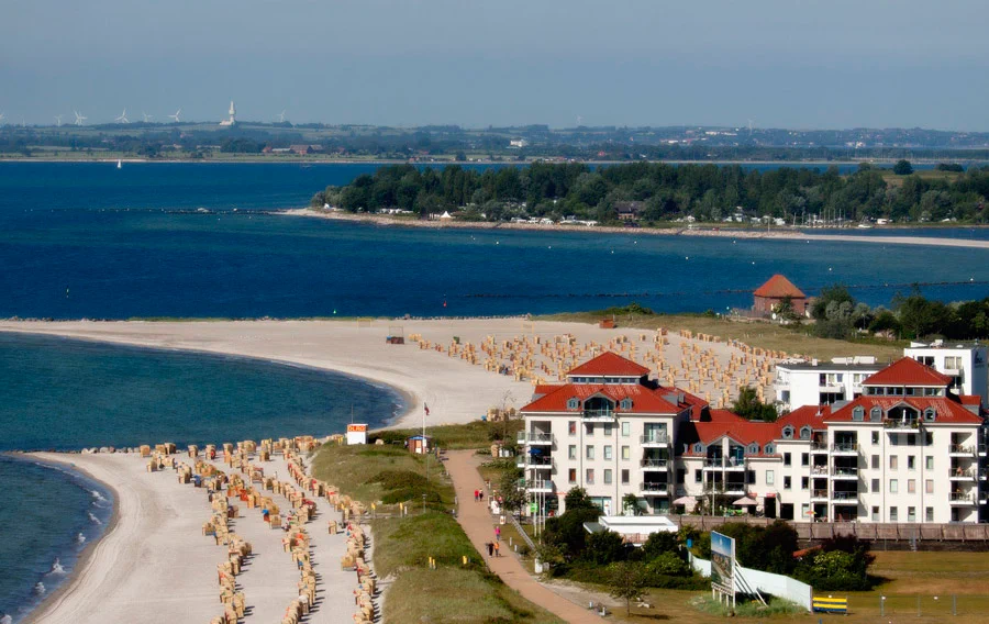 Blick vom Hotelbalkon Urlaub auf Fehmarn 2012 - Südstrand