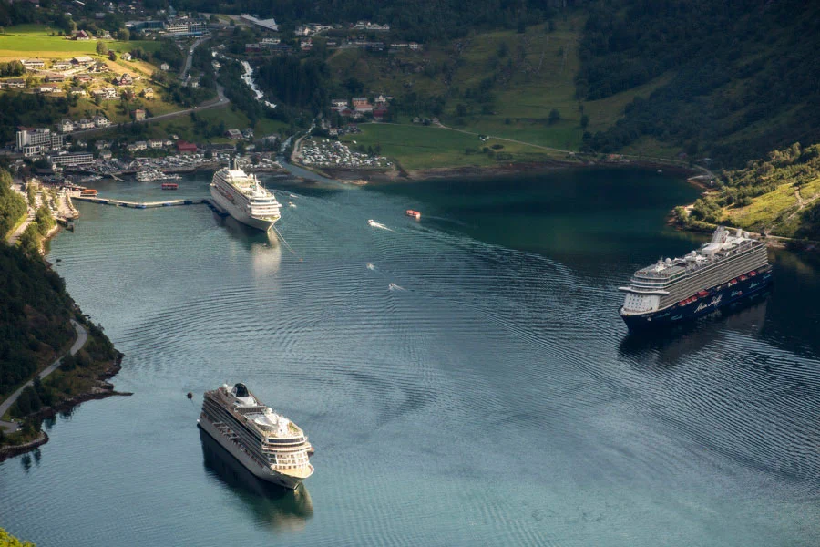 Hafen Geirangerfjord Mein Schiff 6 - Schiffsreise nach Norwegen - Hafen Geirangerfjord